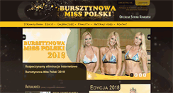 Desktop Screenshot of bursztynowamiss.pl